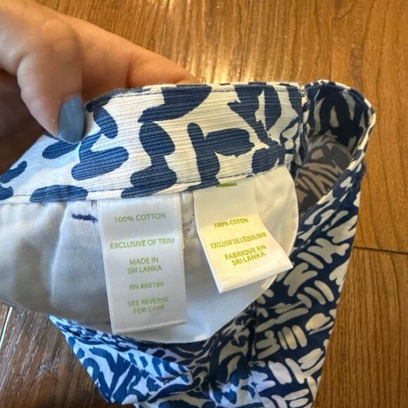 Lilly Pulitzer Adie indigo fringe low rise shorts size 4 - Picture 8 of 10